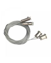 Universele ophangset met gegalvaniseerde staalkabel 8 m – 2 stuks – Zilver