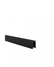 Inbouwrail 48V 1 meter Zwart