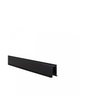 Inbouwrail 48V 2 meter Zwart