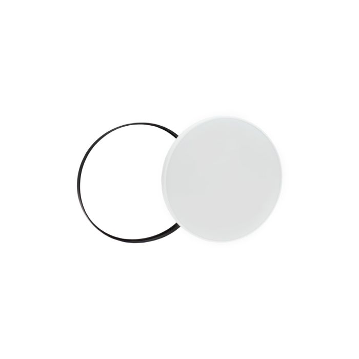 Led Plafondlamp 24W Opbouw Sensor Rond Met verwisselbare rand Zwart-wit IP54