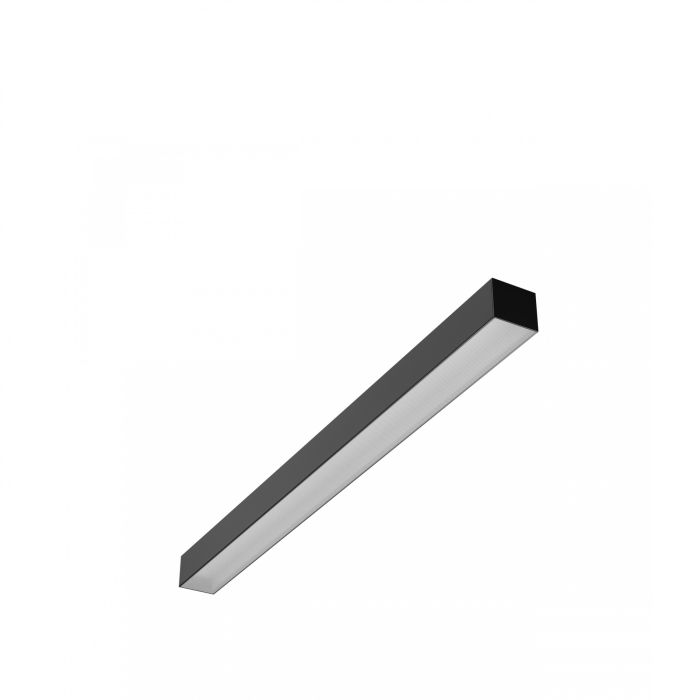 LED-lijnarmatuur 60 cm 10-20W CCT zwart IP20 verblindingsarm