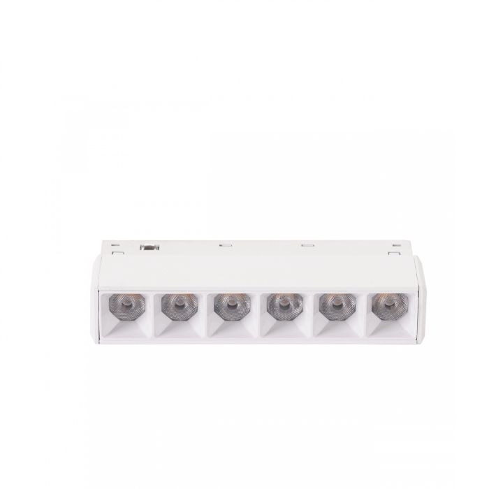 LED rasterarmatuur voor rail 6W K2700 48V 110 mm Wit