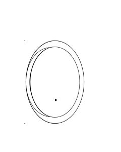 LED Spiegel Rond Ø60 cm met Verlichting | 20W | 2000 Lumen | CRI90 | CCT 2700K-4000K | Zwart