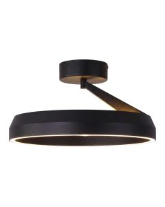 LED Plafondlamp Ring Ø45 cm | 50W | 5500 Lumen | CRI90 | CCT 2700K-4000K | Zwart