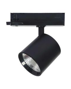 3-Fase LED Railspot 30W | CCT 3000K-4000K-6000K | CRI90 | 24° | Ø97 mm | Zwart