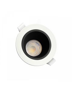Inbouwspot GU10 – rond – wit/zwart – verblindingsarm – IP20 – Ø95×46 mm – zonder lichtbron