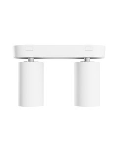 Opbouwspot GU10 2-voudig – wit – IP20 – 220×70×135 mm – zonder lichtbron
