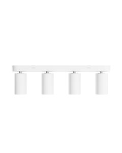 Opbouwspot GU10 4-voudig – wit – IP20 – 480×70×135 mm – zonder lichtbron