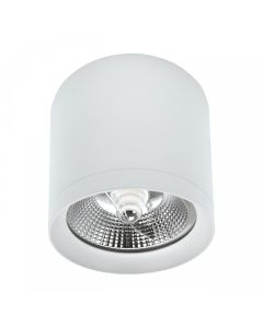 Opbouwspot AR111 GU10 – rond – wit – verblindingsarm – IP20 – 118×110 mm – zonder lichtbron