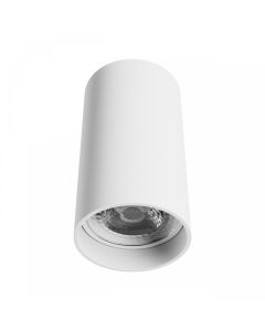 Opbouwspot GU10 – rond – wit – IP20 – 55×100 mm – zonder lichtbron