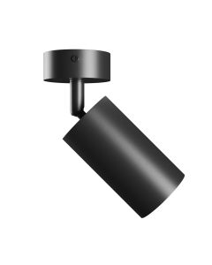 Wandlamp GU10 – rond – zwart – IP20 – 55×100×165 mm – zonder lichtbron