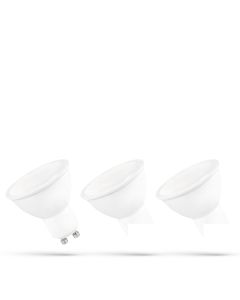 LED GU10 spot 6W K3000 warmwit 400lm 120° 3-pack