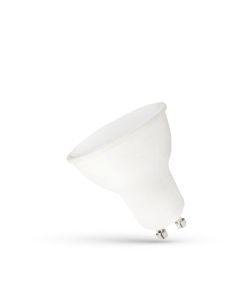 LED Spot GU10 9W K6000 760 lm 120° met melkglas kap – Wit