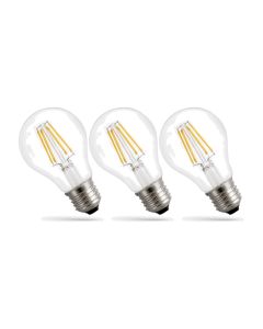 LED E27 A60 filamentlamp 3-pack 7W K2700 770lm