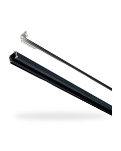 3 Fase rail voor Led-spot 1,5 m wit-zwart
