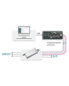 Programmeerapparaat voor LED-drivers van straat- en high-mast-verlichting
