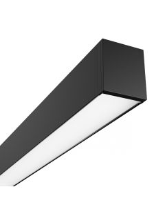 LED Lineaire plafondlamp 24W CCT K3000/K4000/K6500 2400 lm 60 cm – Zwart