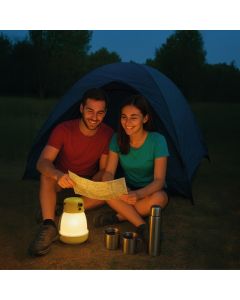 Oplaadbare LED Campinglamp K3000 350 Lumen met Powerbank IP44