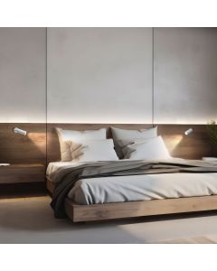 Opbouwspot MR11 – wit – met schakelaar – IP20 – 36×95×165 mm – zonder lichtbron