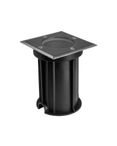 LED Grondspot GU10 Vierkant IP67 110x110x140mm Grijs – met doorlusbedrading