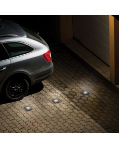 LED Grondspot GU10 Vierkant IP67 110x110x140mm Grijs – met doorlusbedrading