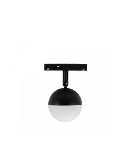 LED bolarmatuur voor rail 10W K2700 48V Ø90 mm Zwart