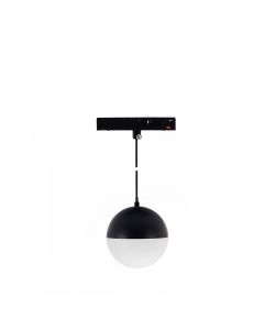 LED bolhanglamp voor rail 10W K2700 48V Ø90 mm Zwart