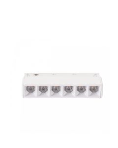 LED rasterarmatuur voor rail 6W K2700 48V 110 mm Wit