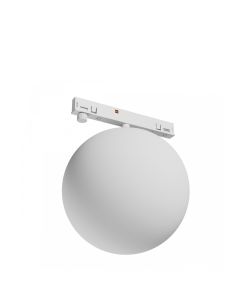 LED bolarmatuur voor smalle rail 7W K3000 48V Ø100 mm Wit