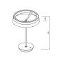 LED Tafellamp Ø33 cm | 24W | 2400 Lumen | CRI90 | CCT 2700K-4000K | Zwart – foto 2