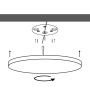 LED Opbouwpaneel Rond Ø50 cm | 48W | CCT Instelbaar | 3000K-6000K – foto 2