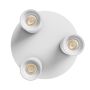 Opbouwspot GU10 3-voudig – rond – wit – IP20 – 220×134 mm – zonder lichtbron – foto 3