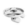 Opbouwspot GU10 3-voudig – rond – wit – IP20 – 220×134 mm – zonder lichtbron – foto 4