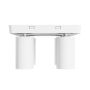 Opbouwspot GU10 4-voudig – vierkant – wit – IP20 – 220×220×134 mm – zonder lichtbron – foto 2
