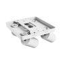 Opbouwspot GU10 4-voudig – vierkant – wit – IP20 – 220×220×134 mm – zonder lichtbron – foto 4