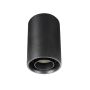 Opbouwspot GU10 – rond – zwart – kantelbaar – IP20 – 80×130 mm – zonder lichtbron