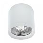 Opbouwspot AR111 GU10 – rond – wit – verblindingsarm – IP20 – 118×110 mm – zonder lichtbron