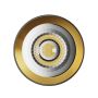 Opbouwspot GU10 – rond – zwart/goud – IP20 – 55×100 mm – zonder lichtbron – foto 3