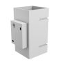 Wandlamp G9 – vierkant – wit – IP20 – 80×150 mm – zonder lichtbron – foto 4