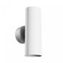Wandlamp GU10 2-voudig – rond – wit – IP20 – 55×160×90 mm – zonder lichtbron