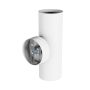 Wandlamp GU10 2-voudig – rond – wit – IP20 – 55×160×90 mm – zonder lichtbron – foto 5