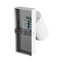 Wandlamp GU10 – rond – wit – met schakelaar – IP20 – 55×100 mm – zonder lichtbron – foto 4