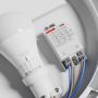 Plafondlamp E27 – rond – wit – met bewegingssensor – IP65 IK08 – Ø300×90 mm – zonder lichtbron – foto 7