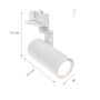3-Fase Railspot GU10 Wit – 56,5×121×172 mm – foto 2