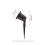 Tuinspot met grondpen GU10 – Aluminium – Zwart – IP65 – Kantelbaar – foto 3