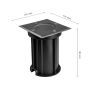 LED Grondspot GU10 Vierkant IP67 110x110x140mm Grijs – met doorlusbedrading – foto 6