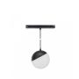LED bolhanglamp voor rail 6W CCT 48V Ø100 mm dimbaar Zwart