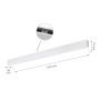 LED Lijnarmatuur 36W IP20 Wit 112 cm – foto 5