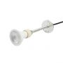 LED Lamp 100cm lang op Railspot 3-Fase Zwart Design met GU10 Spot