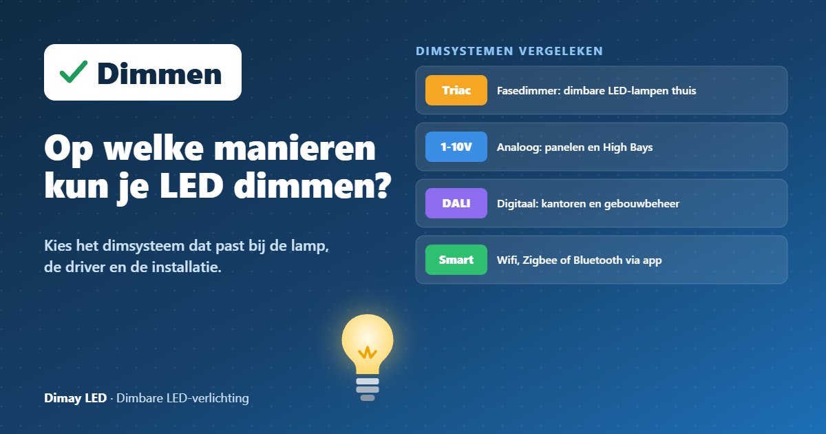 Infographic: Op welke manieren kun je LED dimmen?